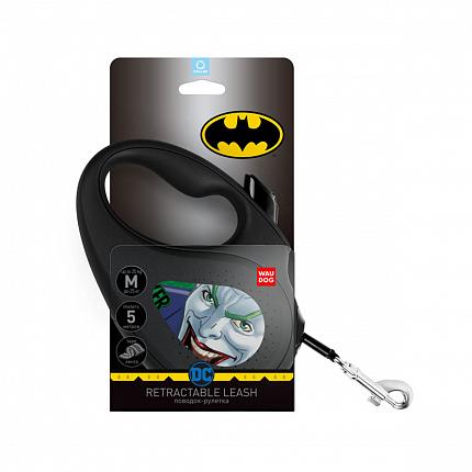 Повідець-рулетка для собак WAUDOG R-leash, малюнок "Джокер Зелений" купити KITIPES.COM.UA