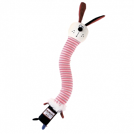Іграшка для собак Заєць з хрусткою шиєю і пищалкой GiGwi Crunchy купити KITIPES.COM.UA