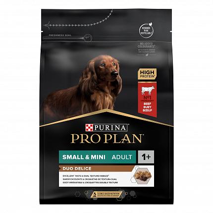 Корм Pro Plan Duo Delice Adult Small & Mini Beef для собак дрібних порід з яловичиною купити KITIPES.COM.UA