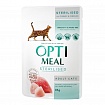Optimeal Консерви для стерилізованих котів з індичкою і курячим філе
