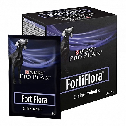 Pro Plan FortiFlora (Фортіфлора) Пробіотична добавка для собак і цуценят |  Canine Probiotic купити KITIPES.COM.UA
