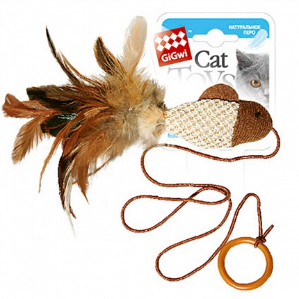 GiGwi Teaser Іграшка для котів дражнилка-рибка на палець купити KITIPES.COM.UA