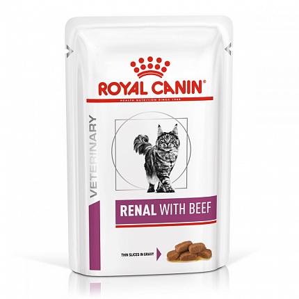 Royal Canin Renal Beef Feline Консерви для котів при нирковій недостатності з яловичиною купити KITIPES.COM.UA