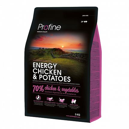 Profine Energy Chicken & Potatoes Сухий корм для собак з підвищеним фізичним навантаженням купити KITIPES.COM.UA