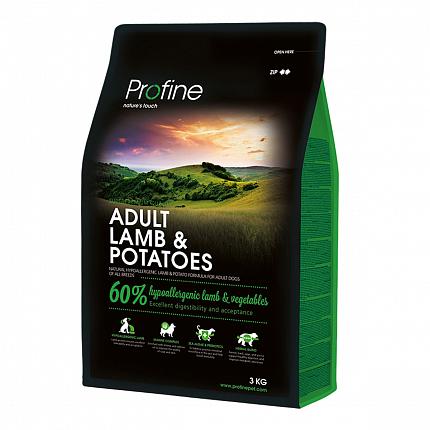Profine Adult Lamb & Potatoes Сухий корм для собак з ягням і картоплею купити KITIPES.COM.UA