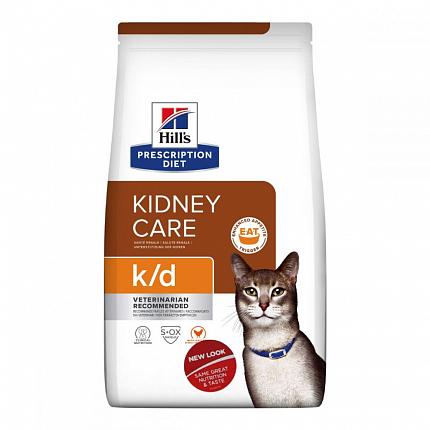 Hills PD Kidney Care k/d Лікувальний корм для котів з куркою купити KITIPES.COM.UA