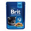 Brit Premium Консерви для кошенят шматочки курки в соусі