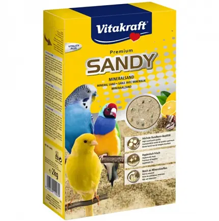 Vitakraft Sandy Mineralsand Пісок для птахів купити KITIPES.COM.UA