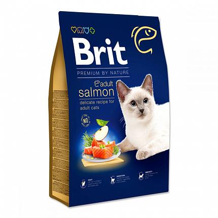 Brit Premium by Nature Salmon Сухий корм для котів з лососем купити KITIPES.COM.UA