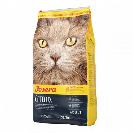 Josera Catelux Сухий корм для дорослих котів зі схильністю до утворення грудок шерсті купити KITIPES.COM.UA