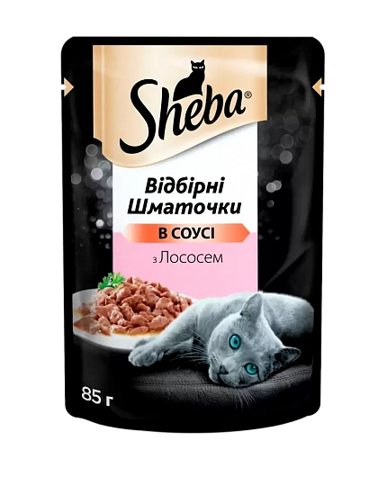 Sheba Консерви для котів з лососем в соусі купити KITIPES.COM.UA