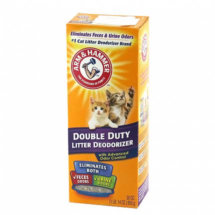 Arm & Hammer Double Duty Дезодорант для котячого туалету у вигляді порошку купити KITIPES.COM.UA