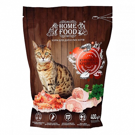 Home Food Chicken & Shrimp Сухий корм для котів креветка з куркою купити KITIPES.COM.UA