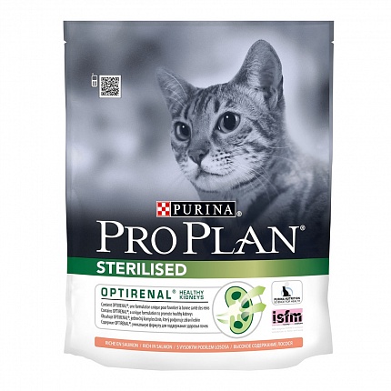 Pro Plan (Про План) Сухий корм для кастрованих котів (лосось) | Sterilised Salmon купити KITIPES.COM.UA