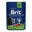 Brit Premium Консерви для стерилізованих котів шматочки в соусі з куркою 