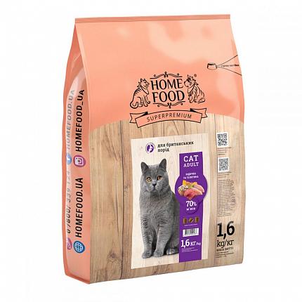 Home Food British Shorthair Корм для котів британських порід з індичкою і телятиною купити KITIPES.COM.UA