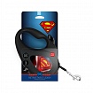 Повідець-рулетка для собак WAUDOG R-leash, малюнок "Супермен Лого"