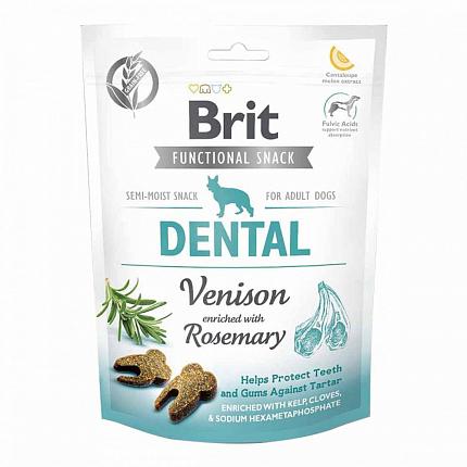 Brit Care Dog Dental Venison Ласощі для собак з дичиною і розмарином купити KITIPES.COM.UA