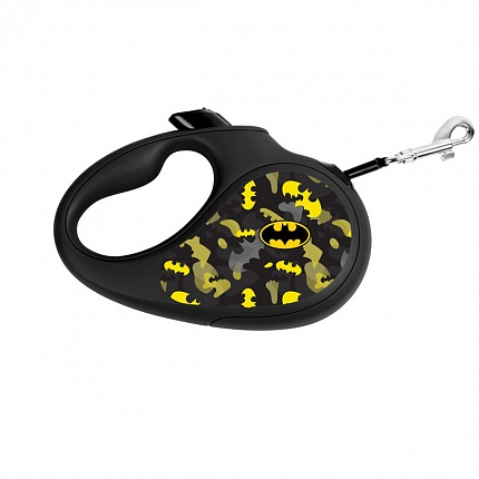 Повідець-рулетка для собак WAUDOG R-leash, малюнок "Бетмен Візерунок" на kitipes.com.ua