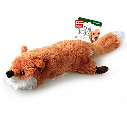Іграшка для собак Лиса з великою пищалкою GiGwi Catch & fetch купити KITIPES.COM.UA
