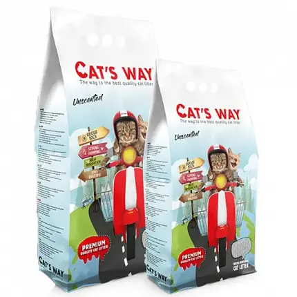 Cats Way Natural Наповнювач без аромату для котячого туалету, 5 л купити KITIPES.COM.UA