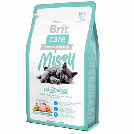 Brit Care Missy Sterilised Корм для кастрованих котів і стерилізованих кішок купити KITIPES.COM.UA