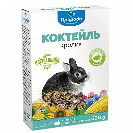 Природа Коктейль «Кролик» Корм для кроликів купити KITIPES.COM.UA