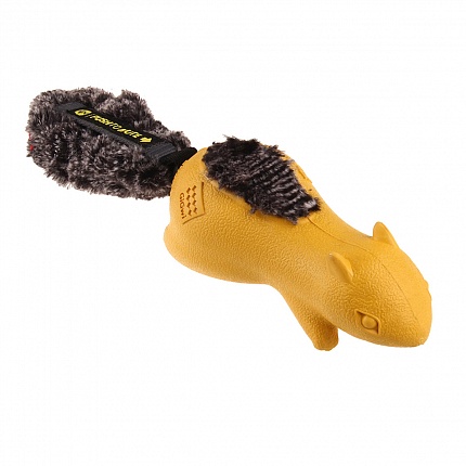Іграшка для собак Білка з пищалкой що відключається, жовтий GiGwi Push to mute, 30 см купити KITIPES.COM.UA