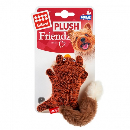 Іграшка для собак Лисиця з пищалкою GiGwi Plush купити KITIPES.COM.UA