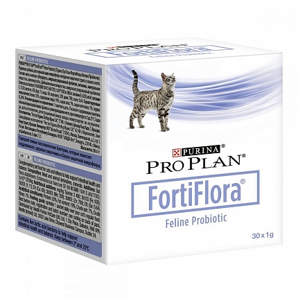 FortiFlora Feline Probiotic Пробіотична добавка для котів і кошенят  купити KITIPES.COM.UA