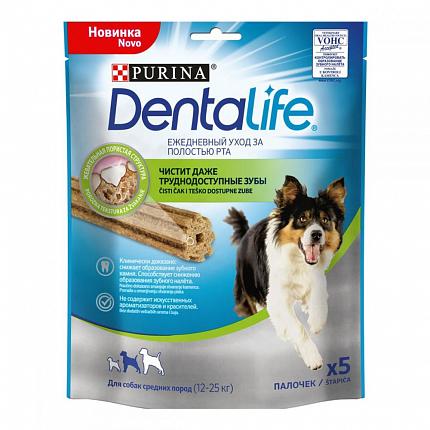 Purina Dentalife Жувальні палички для собак середніх порід, 115 г купити KITIPES.COM.UA