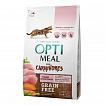 Optimeal for Carnivores Grain Free Сухий корм для котів індичка і овочі