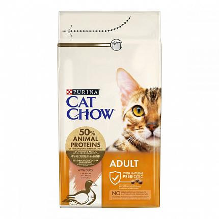 Cat Chow Adult Сухий корм для котів з качкою купити KITIPES.COM.UA