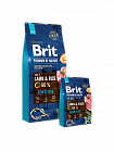Brit Premium Adult Sensitive Lamb & Riсe Сухий корм для собак з ягням і рисом