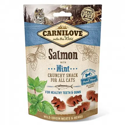 Carnilove Salmon Mint Ласощі для котів з лососем для здоров'я зубів і ясен купити KITIPES.COM.UA