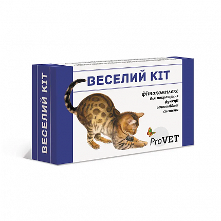 Веселий Кіт Фітокомплекс для котів 30 мл + шприц купити KITIPES.COM.UA