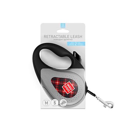 Повідець-рулетка для собак WAUDOG R-leash "Шотландка" купити KITIPES.COM.UA
