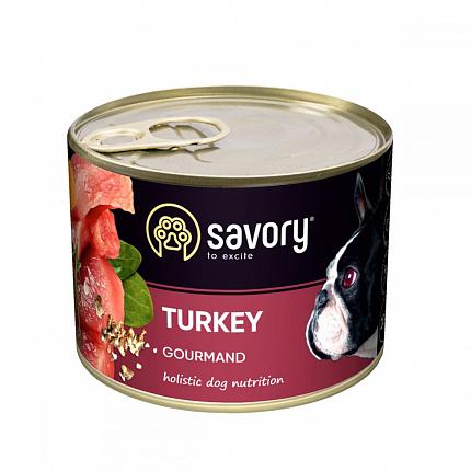 Savory Adult Turkey Консерви для собак з індичкою купити KITIPES.COM.UA