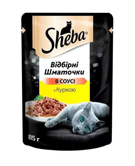 Sheba Консерви для котів з куркою в соусі купити KITIPES.COM.UA