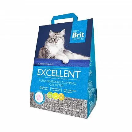 Brit Fresh Excellent Наповнювач бентонітовий для котів, 5 кг купити KITIPES.COM.UA