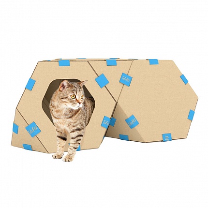 Collar Модульний будиночок для котів ТелеПет, 44х44х37см купити KITIPES.COM.UA
