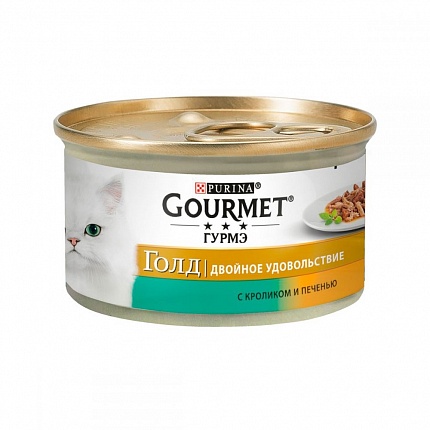 Gourmet Gold Шматочки в соусі з кроликом і печінкою купити KITIPES.COM.UA