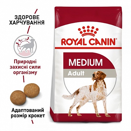 Royal Canin Medium Adult Сухий корм для собак середніх порід купити KITIPES.COM.UA