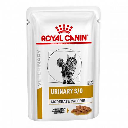 Royal Canin Urinary Feline S/O Moderate Calorie Gravy Лікувальні консерви для котів купити KITIPES.COM.UA