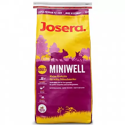 Josera Dog Miniwell Сухий корм для дорослих собак дрібних порід купити KITIPES.COM.UA