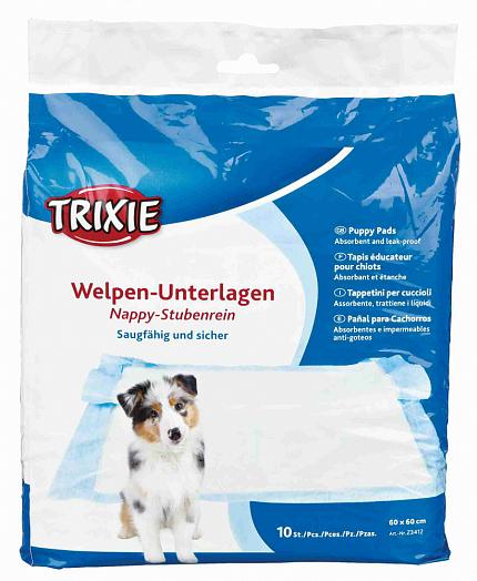 Пелюшки Trixie для собак, 60 x 60 см, 10 шт. (целюлоза) купити KITIPES.COM.UA