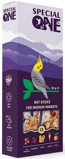 Special One Nut Sticks Горіхові ласощі для середніх папуг купити KITIPES.COM.UA