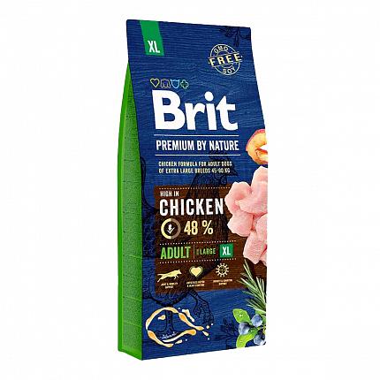 Brit Premium Adult XL Chicken Сухий корм для дорослих собак гігантських порід купити KITIPES.COM.UA