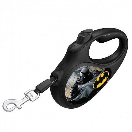 Повідець-рулетка для собак WAUDOG R-leash "Бетмен Чорний" купити KITIPES.COM.UA