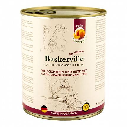 Консерви Baskerville для собак кабан і качка з гарбузом і зеленню купити KITIPES.COM.UA